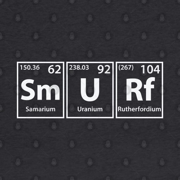 Smurf (Sm-U-Rf) Periodic Elements Spelling by cerebrands